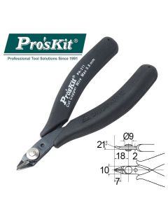 1PK-211 Pro'sKit Кусачки прецизионные прямые (медь до 0.8мм, 120мм)
