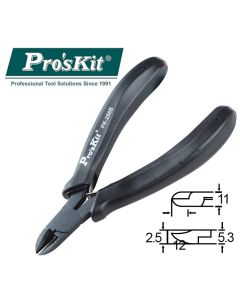 1PK-256B Pro'sKit Кусачки прямые (медь до 1.6мм, 120мм, пружина)