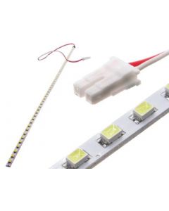 Светодиодная линейка для подсветки ЖК панелей 15" (12В, 305х2 мм, 60 белых светодиодов 3014)