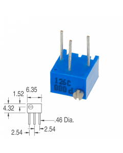 3266P-1-202 2 кОм Резистор подстроечный 