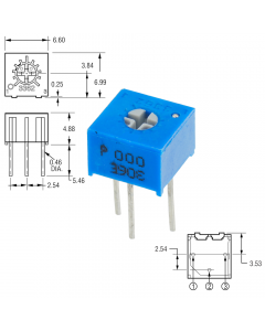 3362P-1-155 1,5 МОм Резистор подстроечный