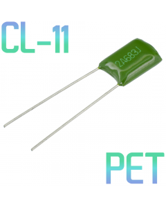 CL11 0,068мкФ 100В Конденсатор пленочный (К73-9)