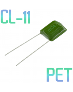 CL11 0,1мкФ 250В Конденсатор пленочный (К73-9)