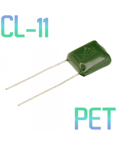 CL11 0,22мкФ 100В Конденсатор пленочный (К73-9)