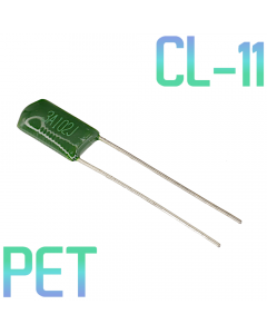 CL11 0,001мкФ 1000В Конденсатор пленочный (К73-9)