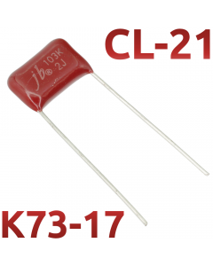 CL21 0,01мкФ 630В Конденсатор пленочный (К73-17)