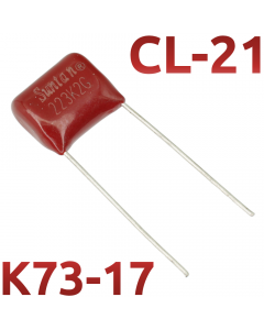 CL21 0,022мкФ 400В Конденсатор пленочный (К73-17)
