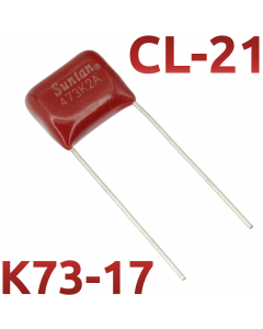 CL21 0,047мкФ 100В Конденсатор пленочный (К73-17)