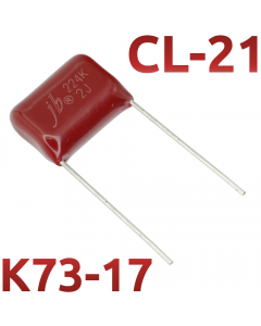 CL21 0,22мкФ 630В Конденсатор пленочный (К73-17)