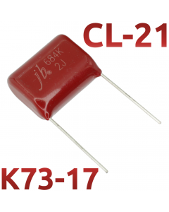 CL21 0,68мкФ 630В Конденсатор пленочный (К73-17)