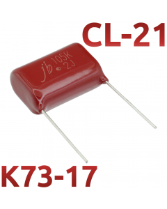 CL21 1мкФ 630В Конденсатор пленочный (К73-17)