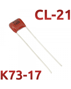 CL21 4700пФ 100В Конденсатор пленочный (К73-17)