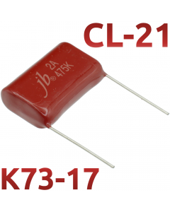 CL21 4,7мкФ 100В Конденсатор пленочный (К73-17)