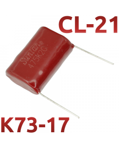 CL21 4,7мкФ 400В Конденсатор пленочный (К73-17)