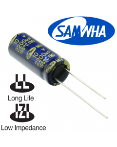 2200мкФ 10В (10x25) MN (5000ч.) (low imp.) Конденсатор электролитический