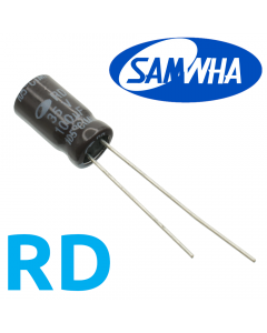 100мкФ 35В (6,3x11) RD-105C Конденсатор электролитический