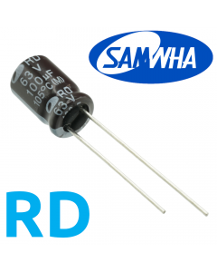 100мкФ 63В (8x11,5) RD-105C  Конденсатор электролитический
