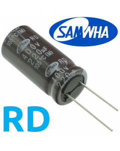 220мкФ 400В (22x45) RD-105C Конденсатор электролитический