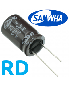 3300мкФ 25В (16x25) RD-105C Конденсатор электролитический